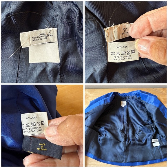 PAUW AMSTERDAM SILK BLAZER SKIRT SET LINED 1 US 6 ELEGANT WEDDING GUEST GLAMOUR - Picture 8 of 12